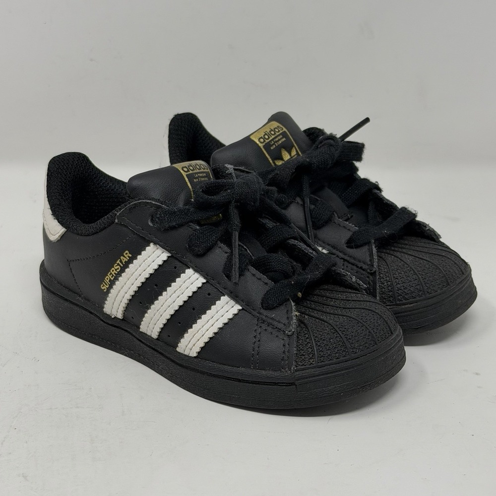 Adidas US - 7K PCI 789002 03/21 Black Superstar Toddler Kids Shoe